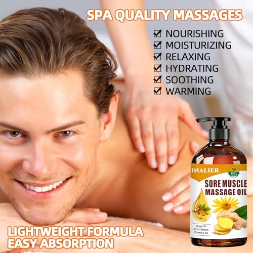 Massage Oil for Massage Therapy,﻿Lavender Oil Roller Ball & Thumb Saver,SPA Relaxing Oil for Soothing,Kit Spa Gifts for Him Her
