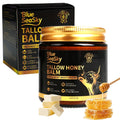 Whipped Beef Tallow for Skin Grass Fed Tallow Balm with Raw Honey,Unscented Face & Body Tallow Moisturizer for Dry Sensitive Skin,Eczema & Rosacea Relief,Non-Comedogenic,Fast Absorbing Skin Care(4oz)