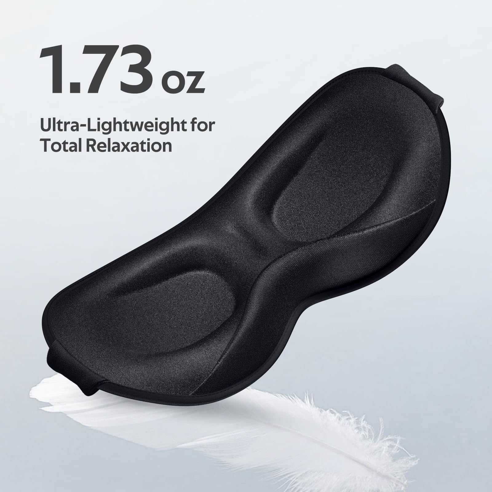 Vynix Sleep Mask for Men Women - 100% Blackout Eye Masks for Sleep - 3D Soft Sleeping Mask for Side Sleepers - Zero Pressure Lash Extensions Eye Cover Shade for Airplane Travel Essentials