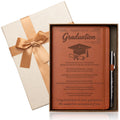 Engraved Leather Journal Graduation Gifts for Her Him, 200 Pages Refillable Journal with Photo Cover & Built-in Pocket & Pen, 2026 High School College Masters Degree Phd Nurse Inspirational Congratulations Gifts