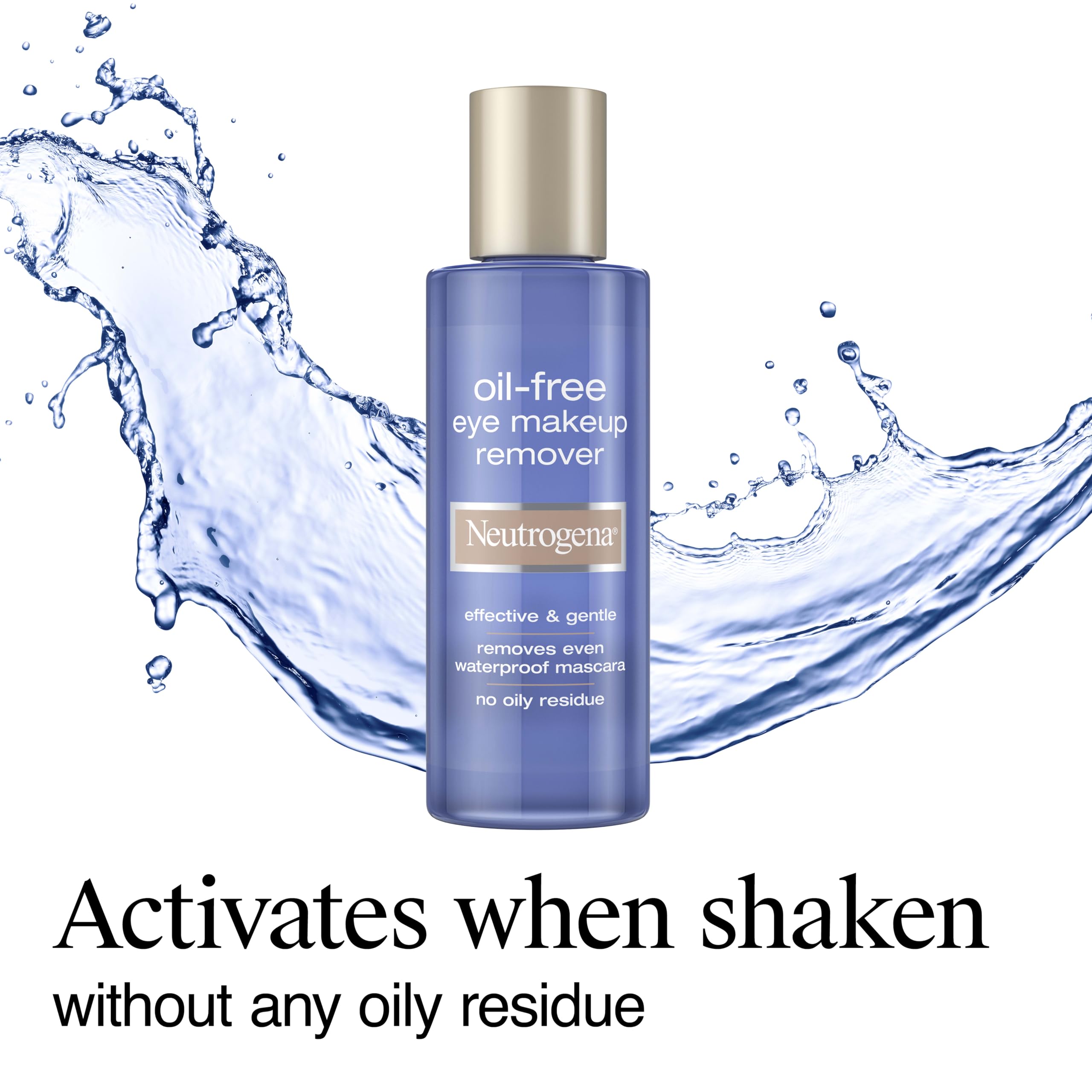 Neutrogena Gentle Oil-Free Eye Makeup Remover & Cleanser for Sensitive Eyes, Non-Greasy Makeup Remover, Removes Waterproof Mascara