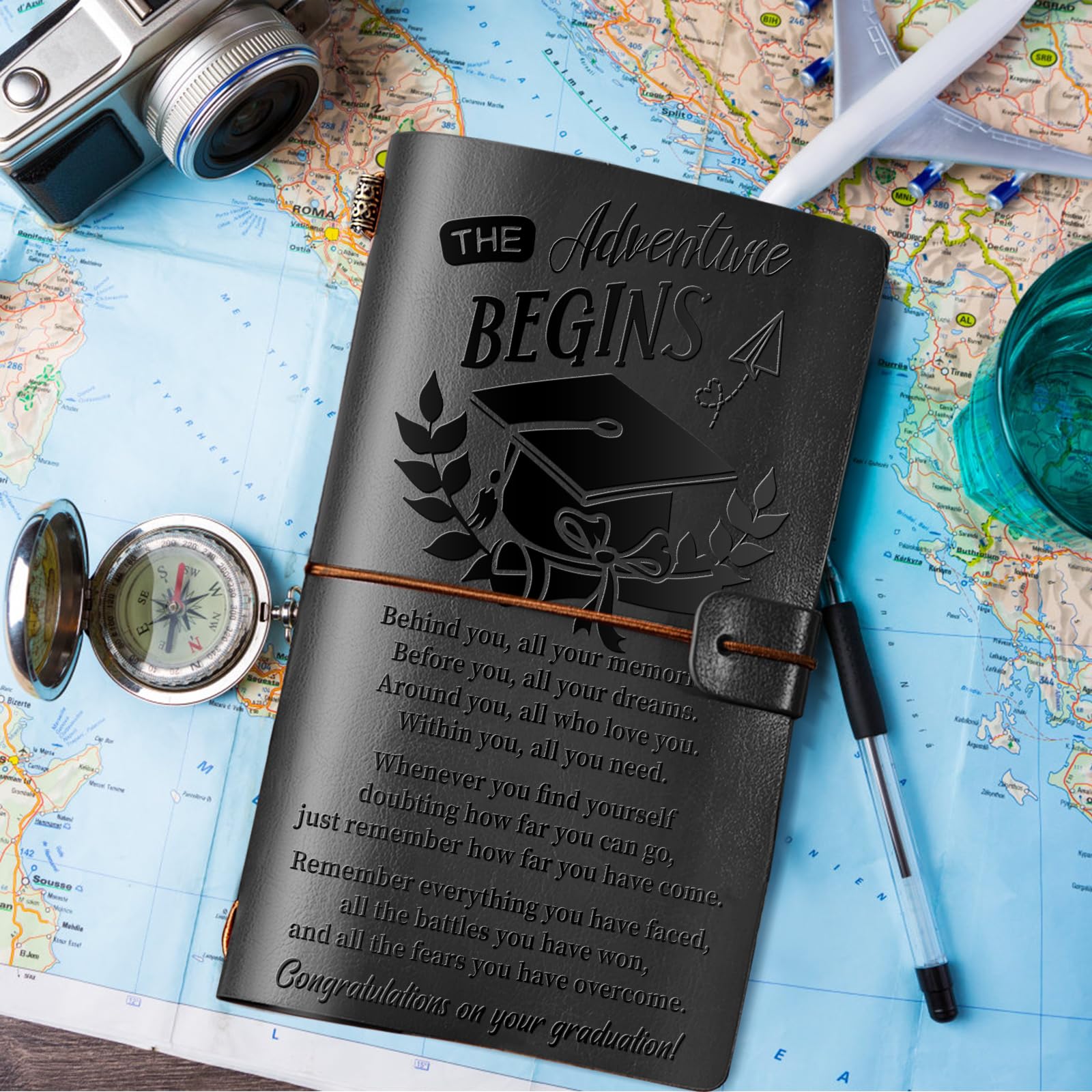 PRSTENLY Graduation Leather Journal