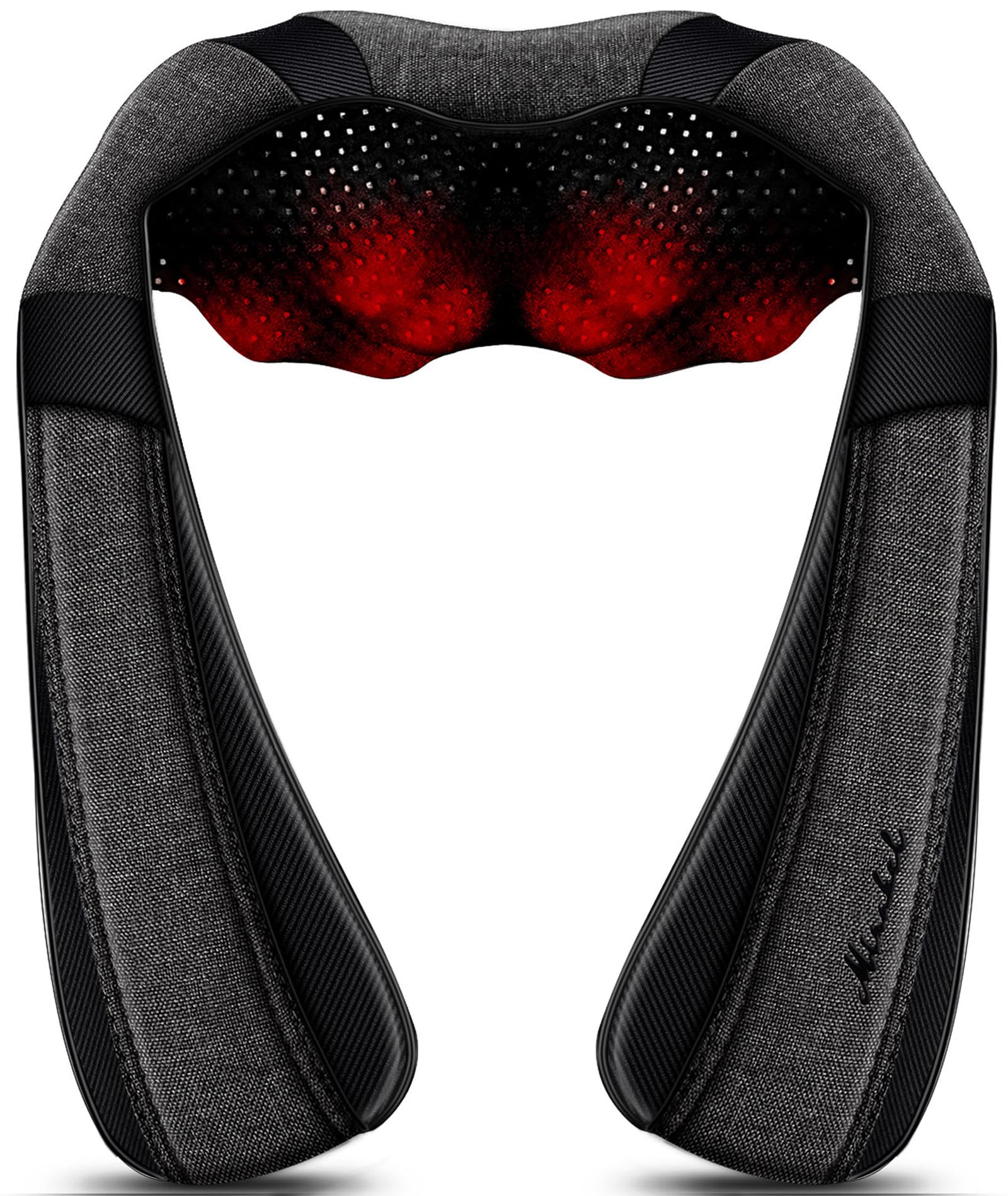 Mirakel Neck Massager for Pain Relief Deep Tissue, Shiatsu Shoulder & Back Massager with Heat - Ergonomic Design Massage, Electric Kneading Whole Body Massager Christmas Gifts for Women, Men, Dad, Mom