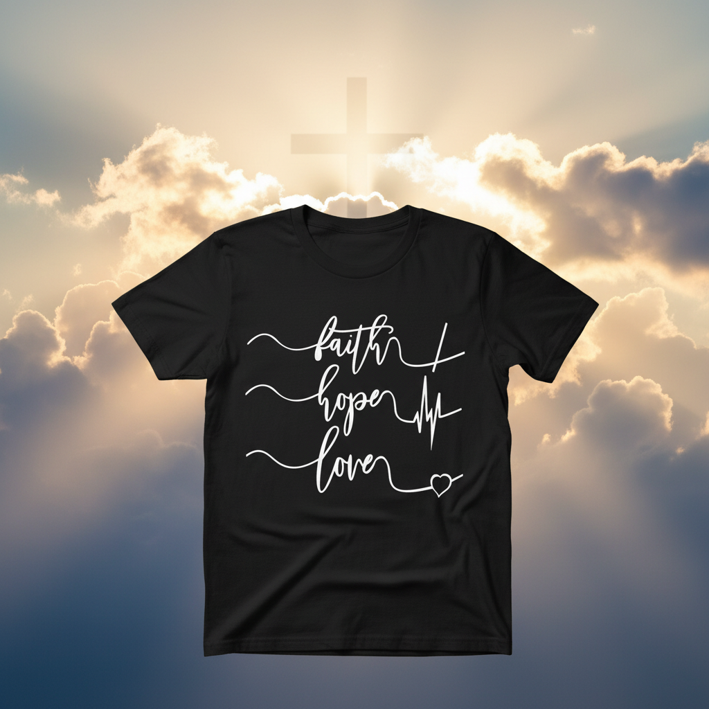 Faith Hope Love Christian Background